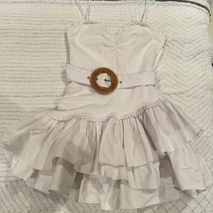 White mediterranean majorelle dress